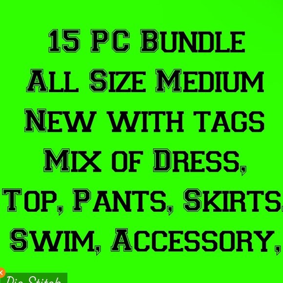 15 PC Bundle, SIZE MEDIUM, All New with tags, - Picture 1 of 1